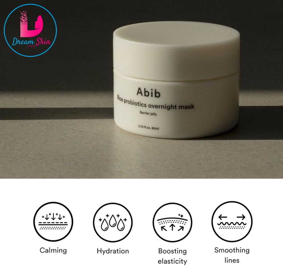 Abib Rice Probiotics Overnight Mask Barrier Jelly [80ml]